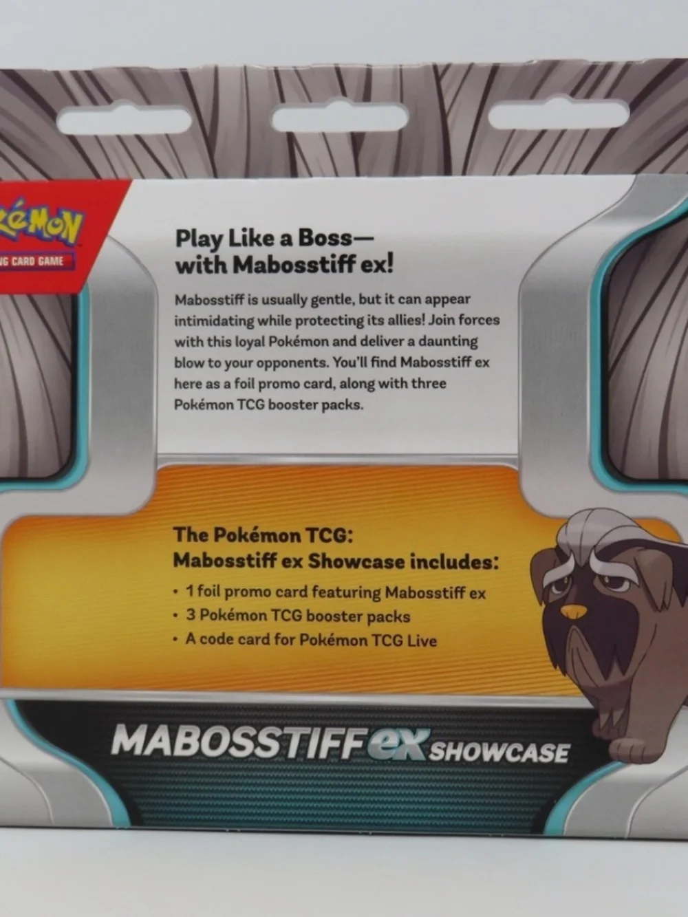 Pokemon Mabosstiff ex Showcase Box Factory Sealed Promo + 3 Booster Packs TCG - Picture 5 of 5